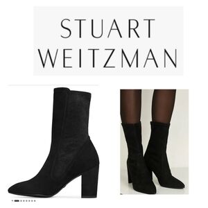 Stuart Weitzman Women's Boots Suede FIFER 80 Size 8.5